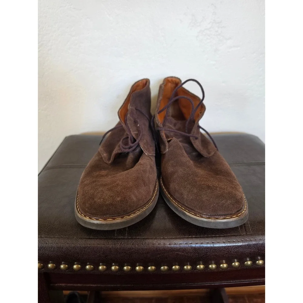 Beckett Simonon‎ Suede Preppy Old Money Chocolate Brown Chukka Boots sz 10